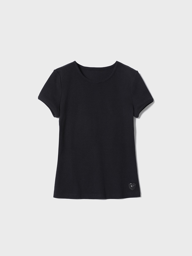 Heart T-shirt [Black]