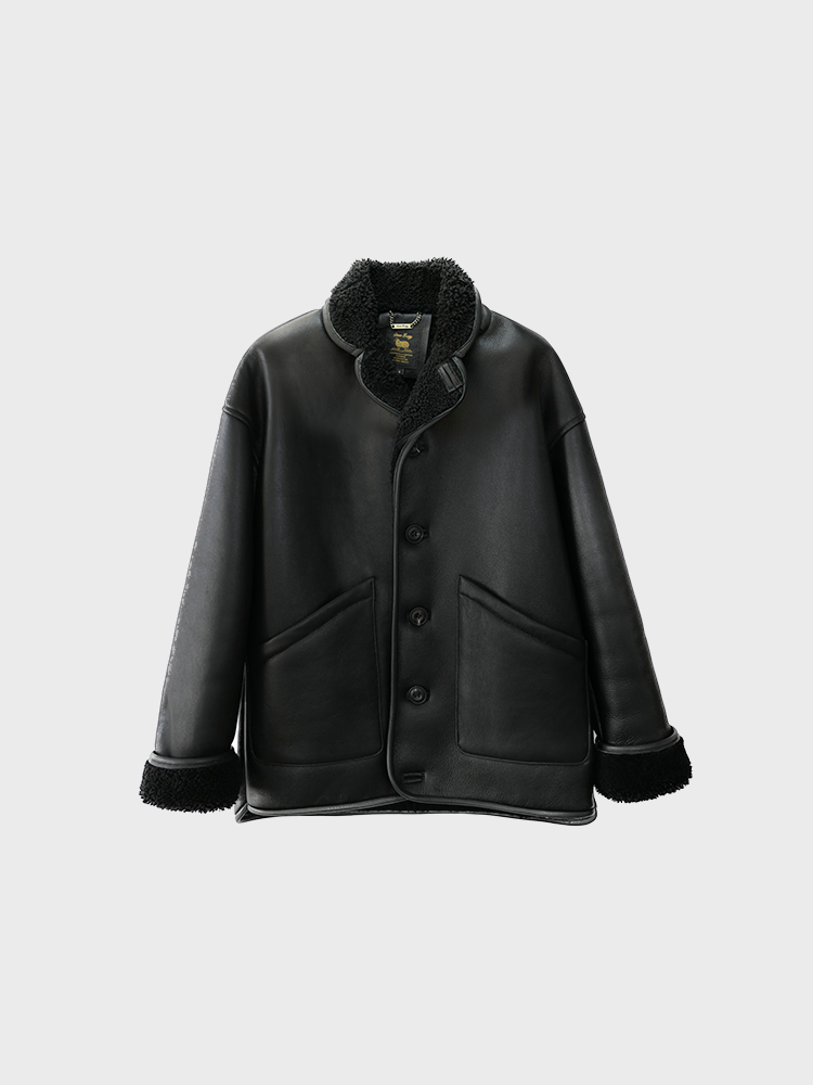 Mason Shearling Sheepskin Jacket [Black]