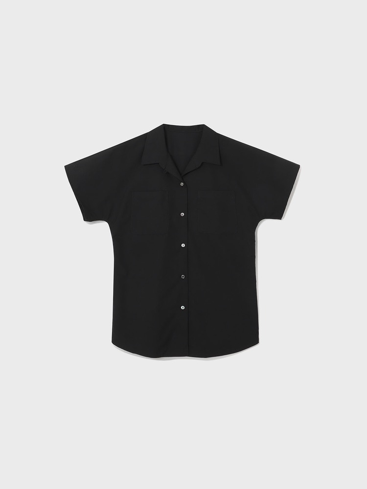 Summer Wool Shirt [Black]