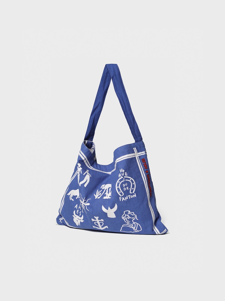 Order Bleu Et Blanc Eco Bag [Blue]