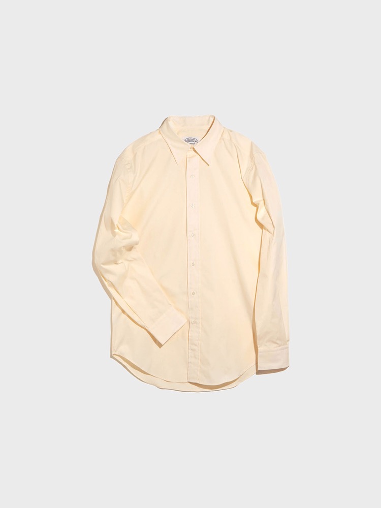 Pinpoint Point Collar Shirts [Light Yellow]