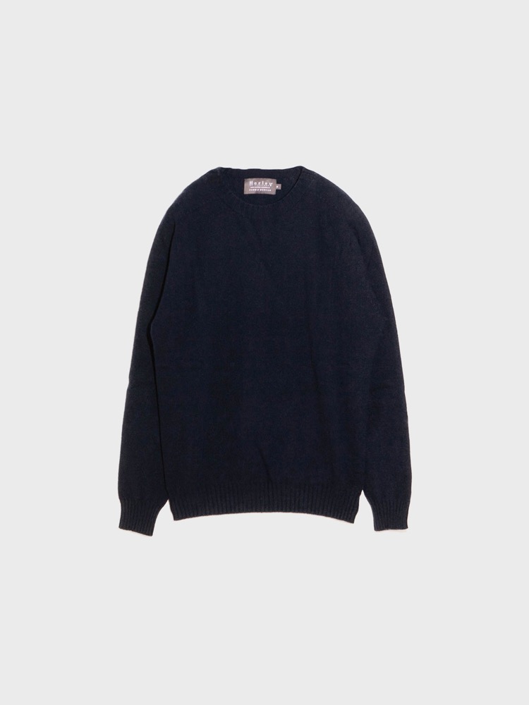 Cashmere Crewneck Sweater [Nero Navy]