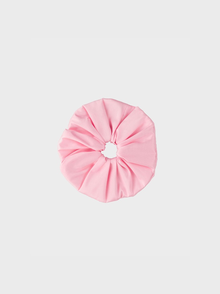 Dupion Frill Scrunchie [Candy Pink]
