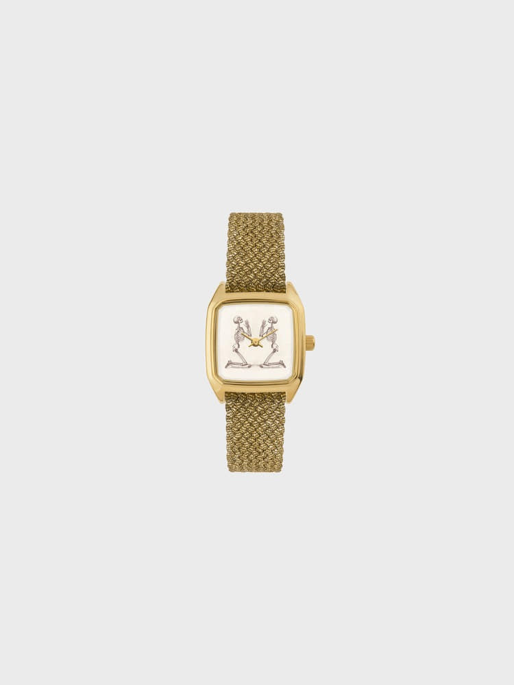 Vanitas [Gold Perlon Watch Band/Gold 14mm Prima]