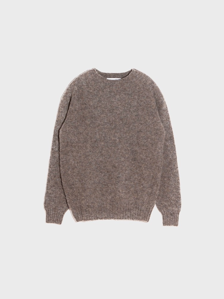 Shaggy Dog Crew Neck Sweater [Oyster]