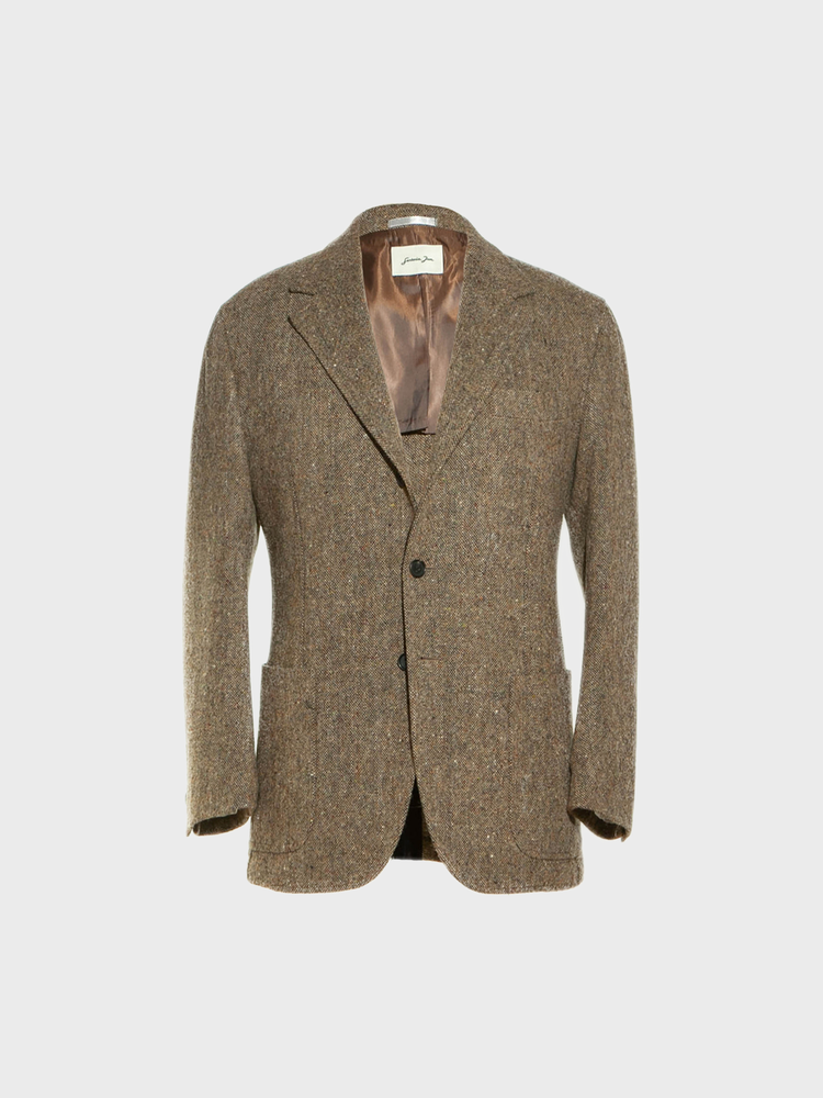 Single Jacket  [Green Brown Donegal Tweed]