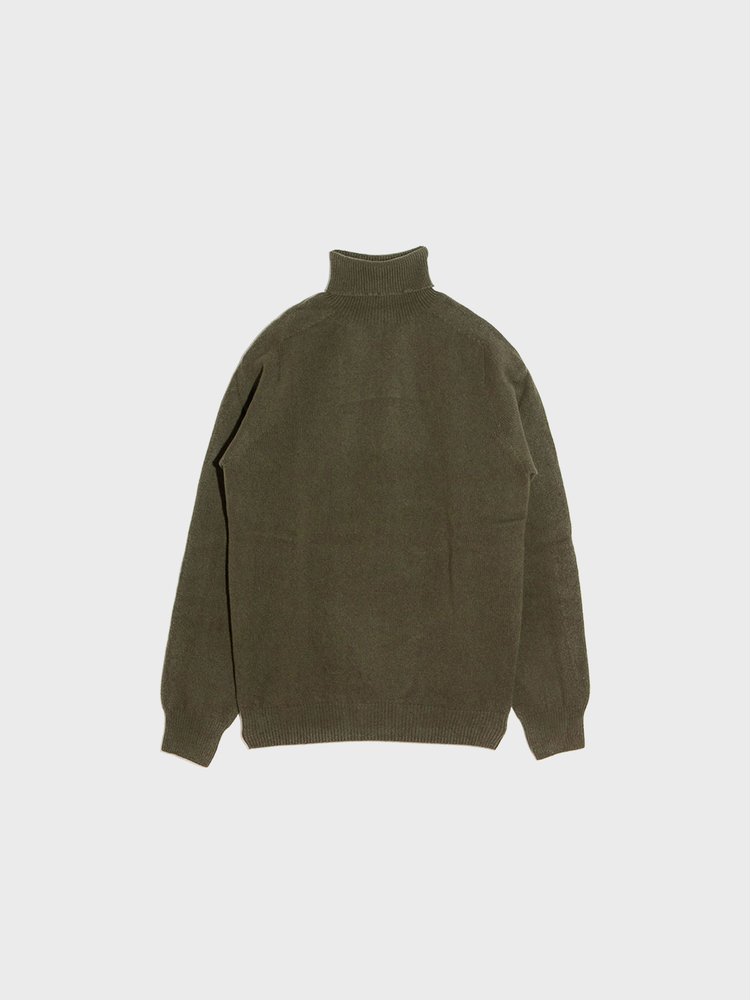 Wool / Cashmere Polo Neck Sweater [Lichene]
