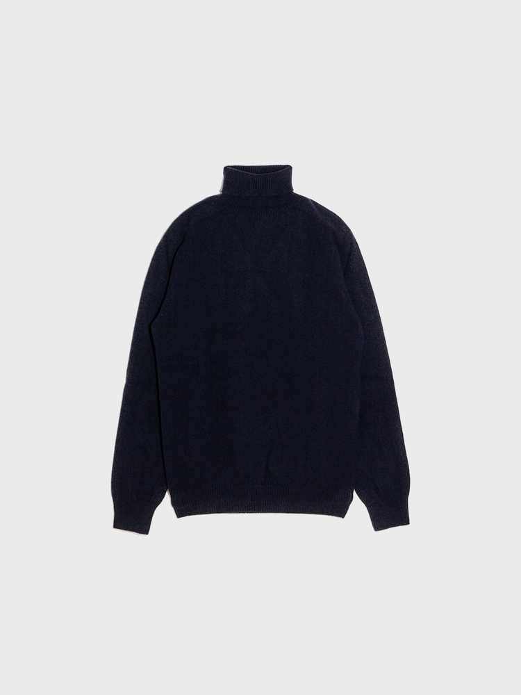 Wool / Cashmere Polo Neck Sweater [Notte]