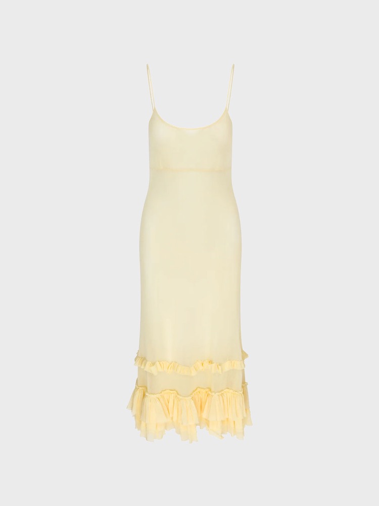 Orla Dress - Tull [Light Yellow]