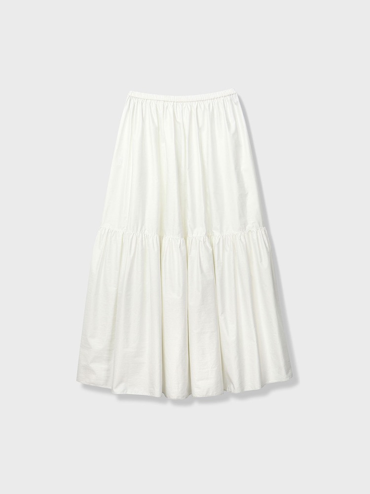 Angela Long Skirt [White]