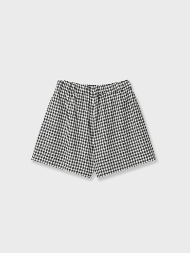 British Gingham Shorts [Black/White]