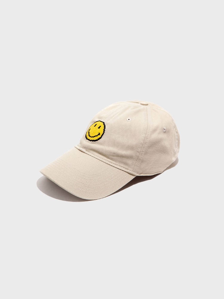 Smiley Needlepoint Hat [Stone]