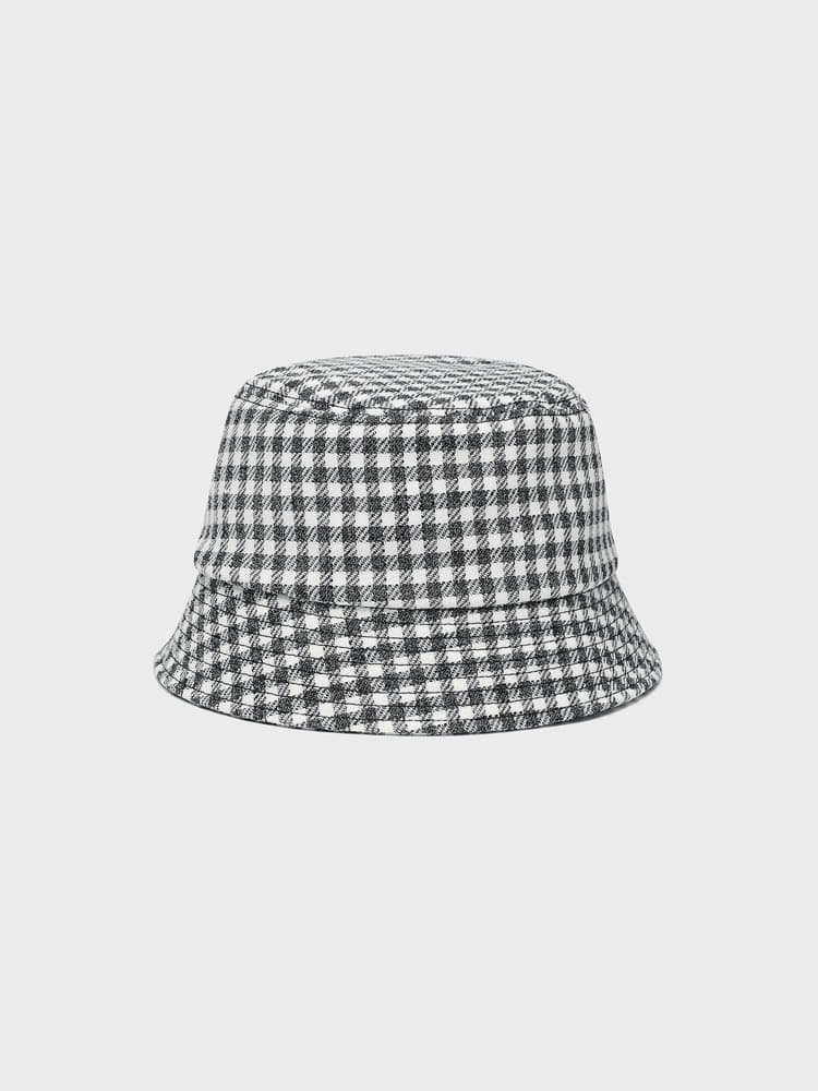 British Gingham Bucket Hat [Black/White]
